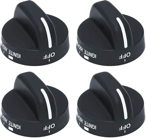 amana gas stove knobs black